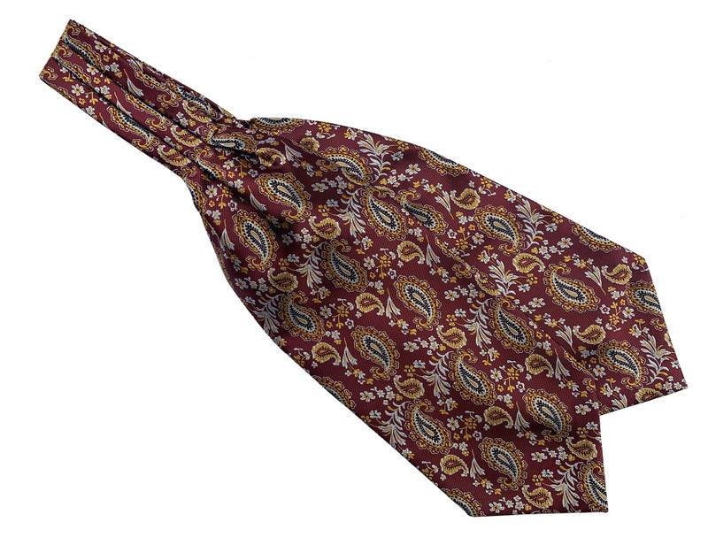 Elfeves Cravat Ties for Men Fashion Fabric Gift Ideal Multicolored Ascot Dress Necktie Adults Father Day Gift - Image 1
